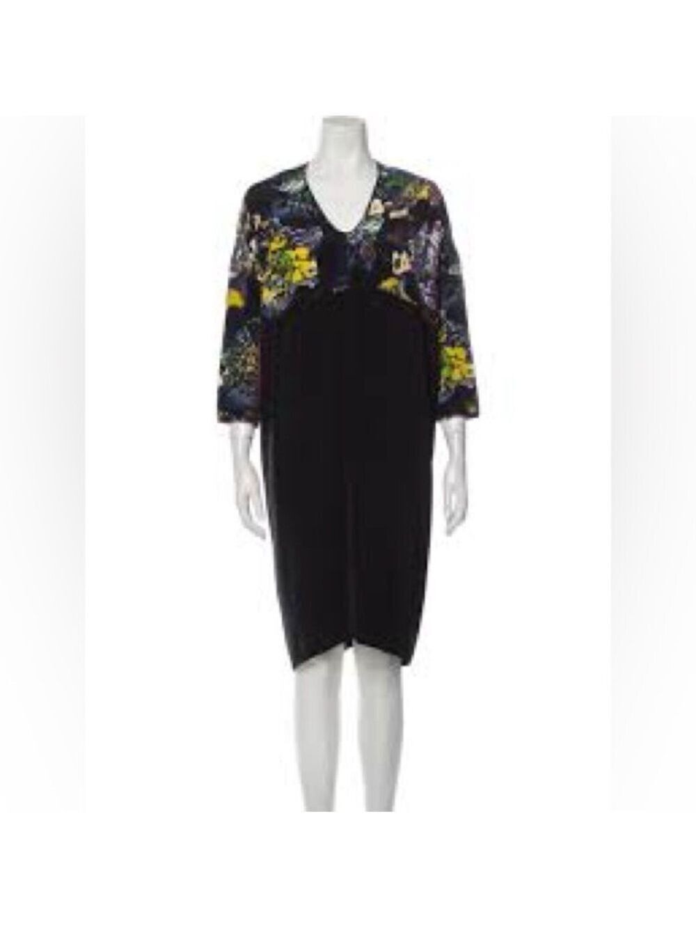 Zero + Maria Cornejo Silk Knee-Length Ocersized Dress Size 4